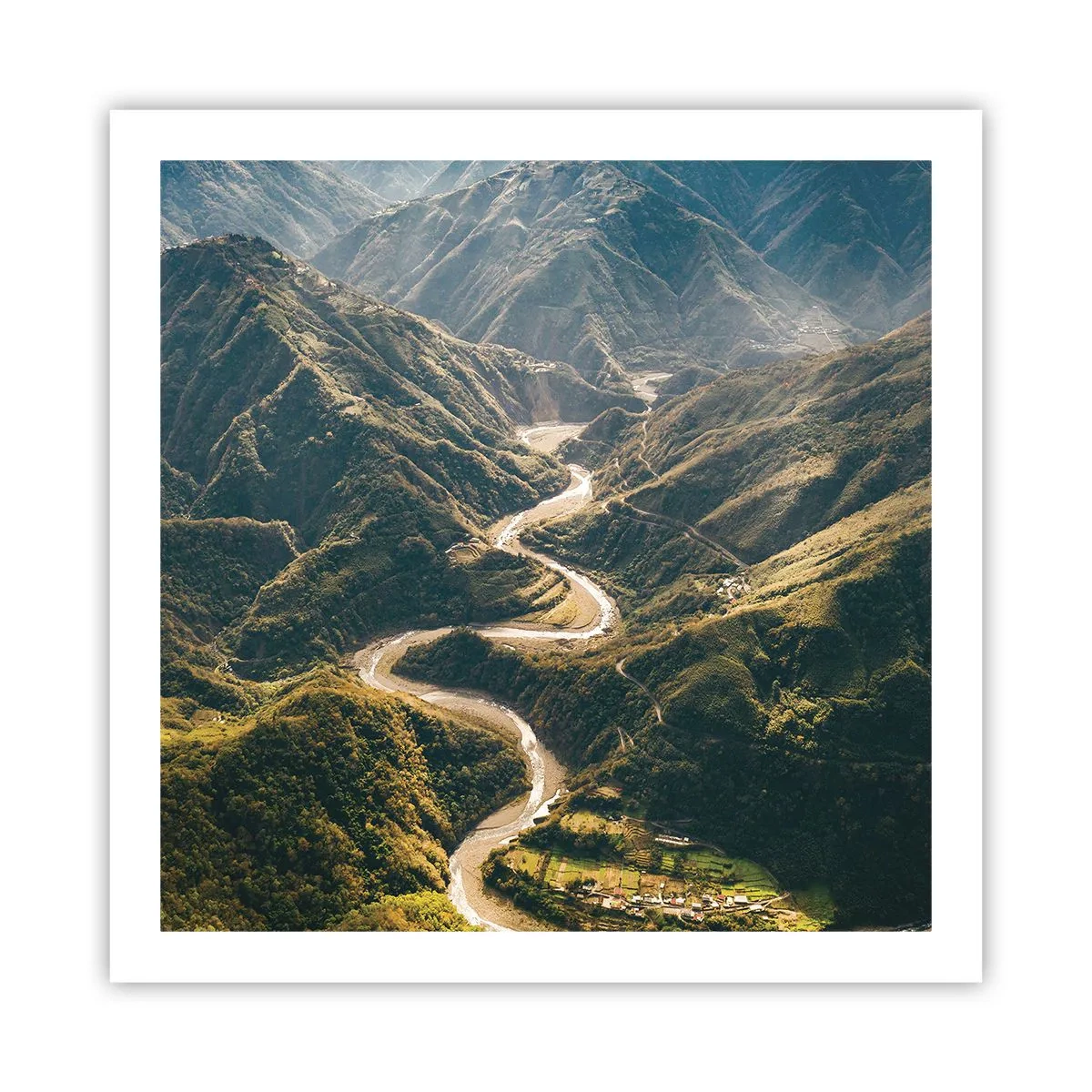 Póster - Directamente desde el corazón de las montañas - 60x60 cm