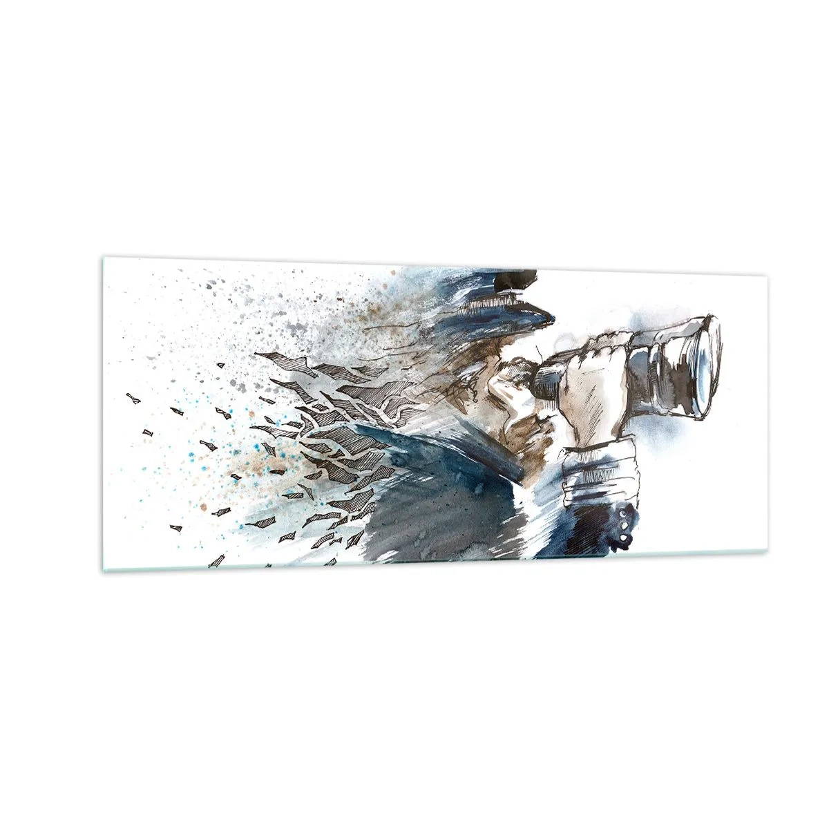 Cuadro sobre vidrio - Impresiones sobre Vidrio - Tierra a la vista - 100x40 cm