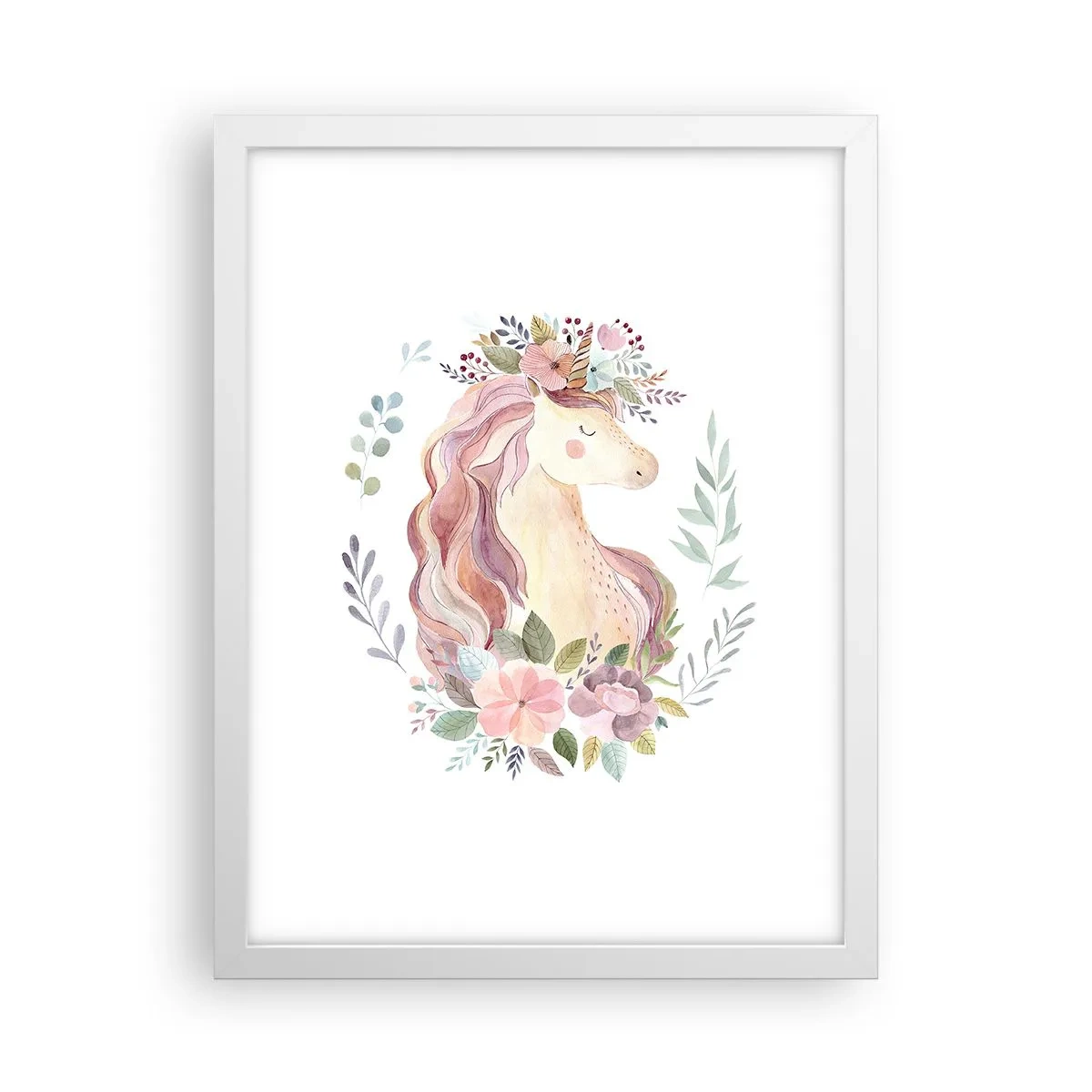 Póster en marco blanco - Una invitación al mundo de los cuentos de hadas - 30x40 cm