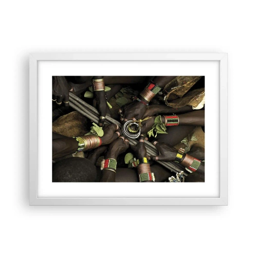 Póster en marco blanco - Estamos juntos - 40x30 cm