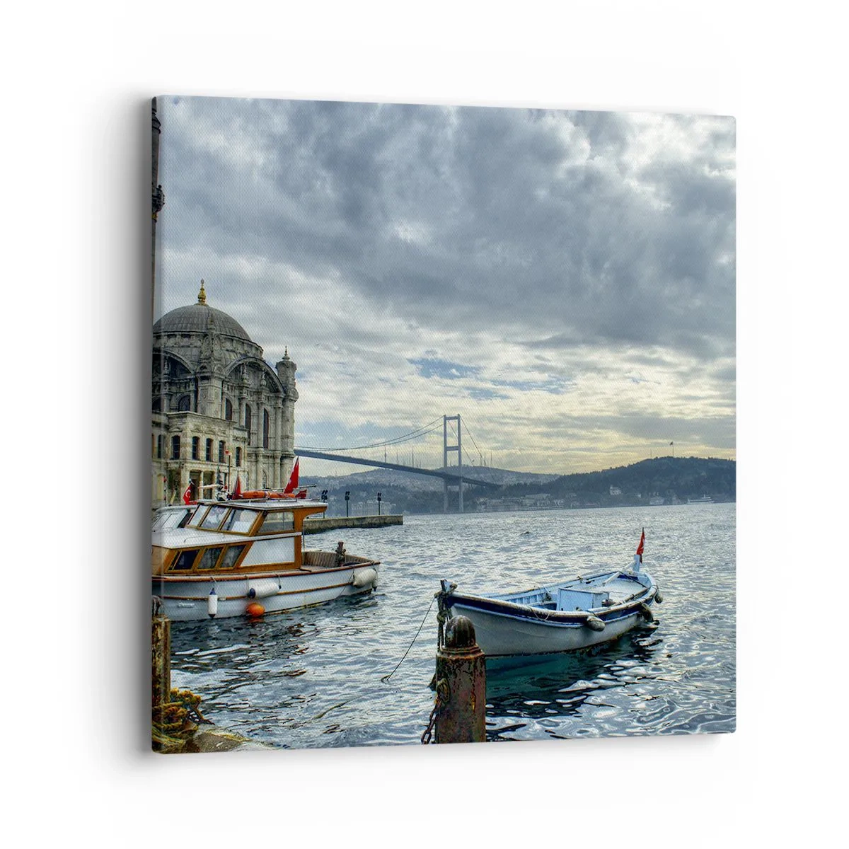 Cuadro sobre lienzo - Impresión de Imagen - En el límite del mundo - 40x40 cm