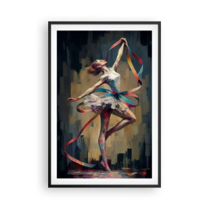 Póster en marco negro - Baile con lazo - 61x91 cm