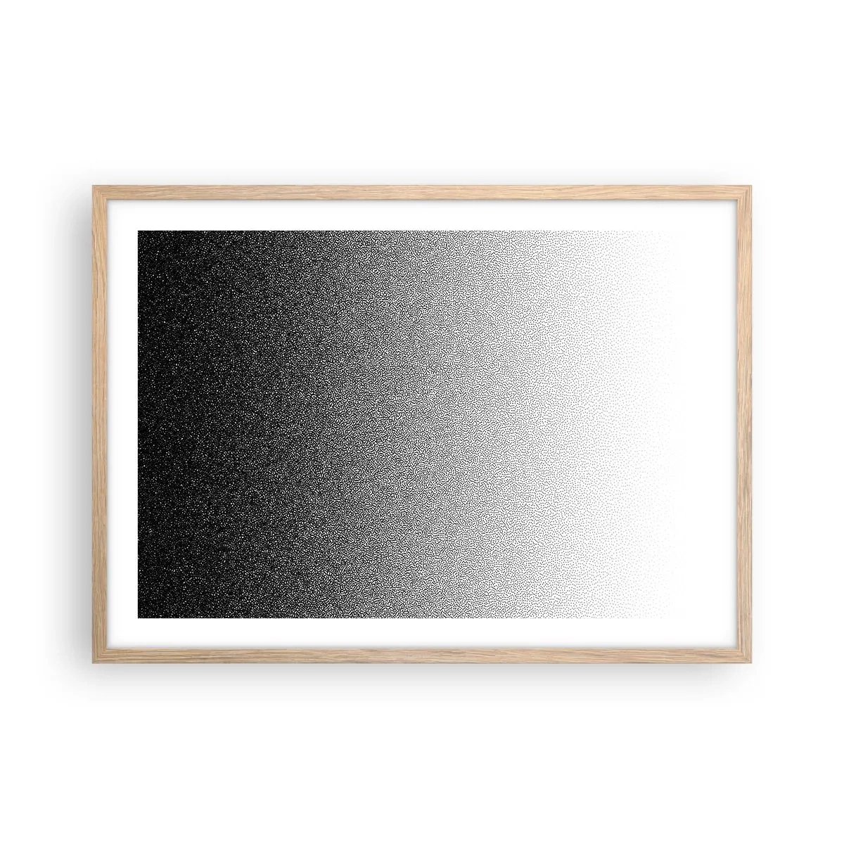 Póster en marco roble claro - Hacia la luz - 70x50 cm