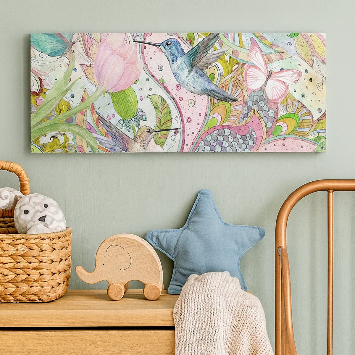 Cuadro sobre lienzo - Impresión de Imagen - Enredado en las vides - 30x30 cm