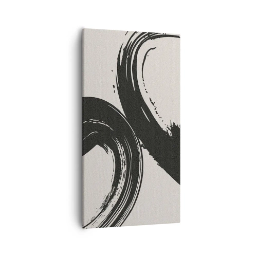 Cuadro sobre lienzo - Impresión de Imagen - Barrido y circular - 55x100 cm