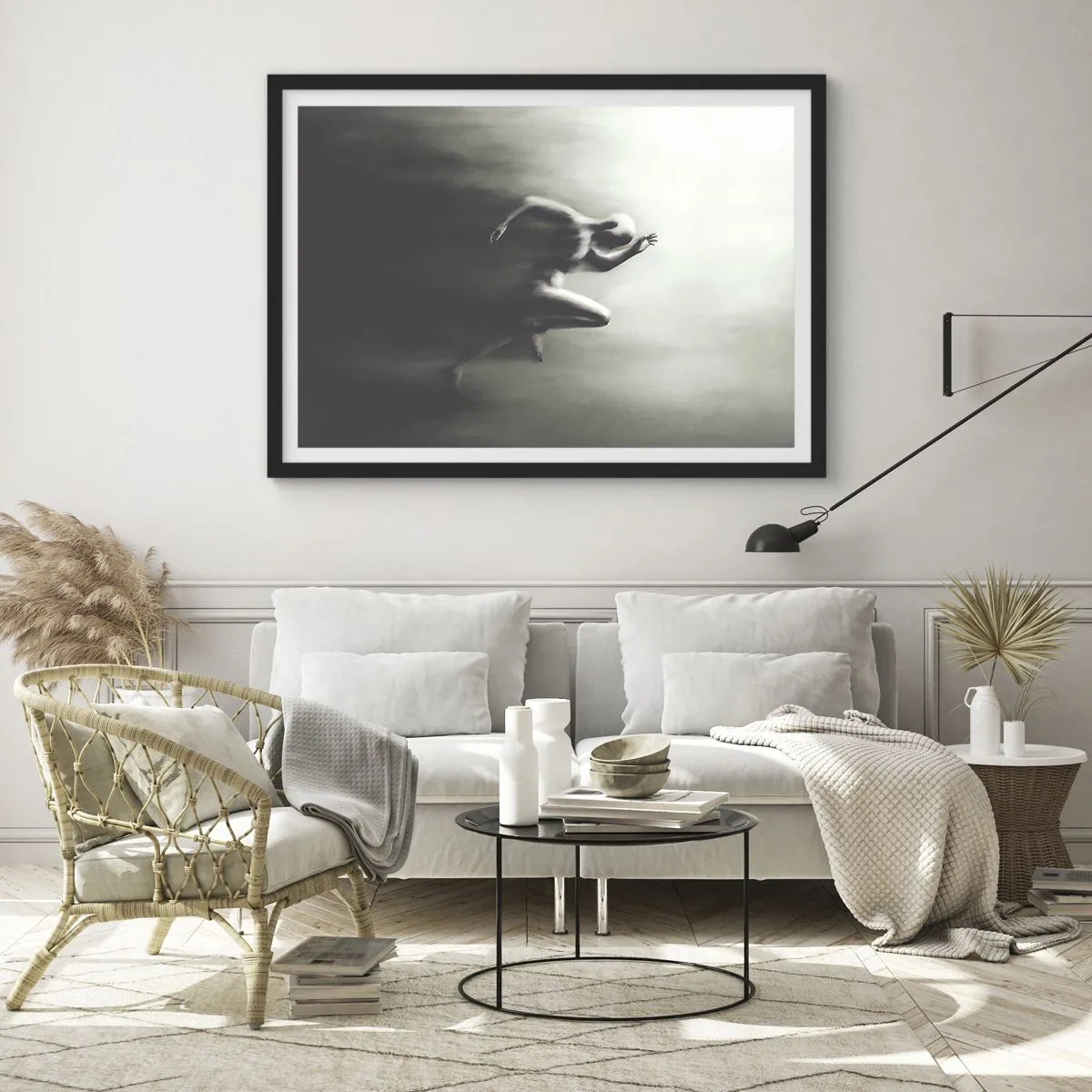 Póster en marco negro - Imparable - 50x40 cm