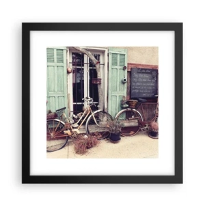 Póster en marco negro - La vida rural - 30x30 cm