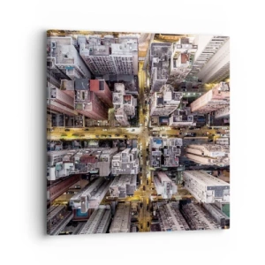 Cuadro sobre lienzo - Impresión de Imagen - Saludos desde Hong Kong - 30x30 cm