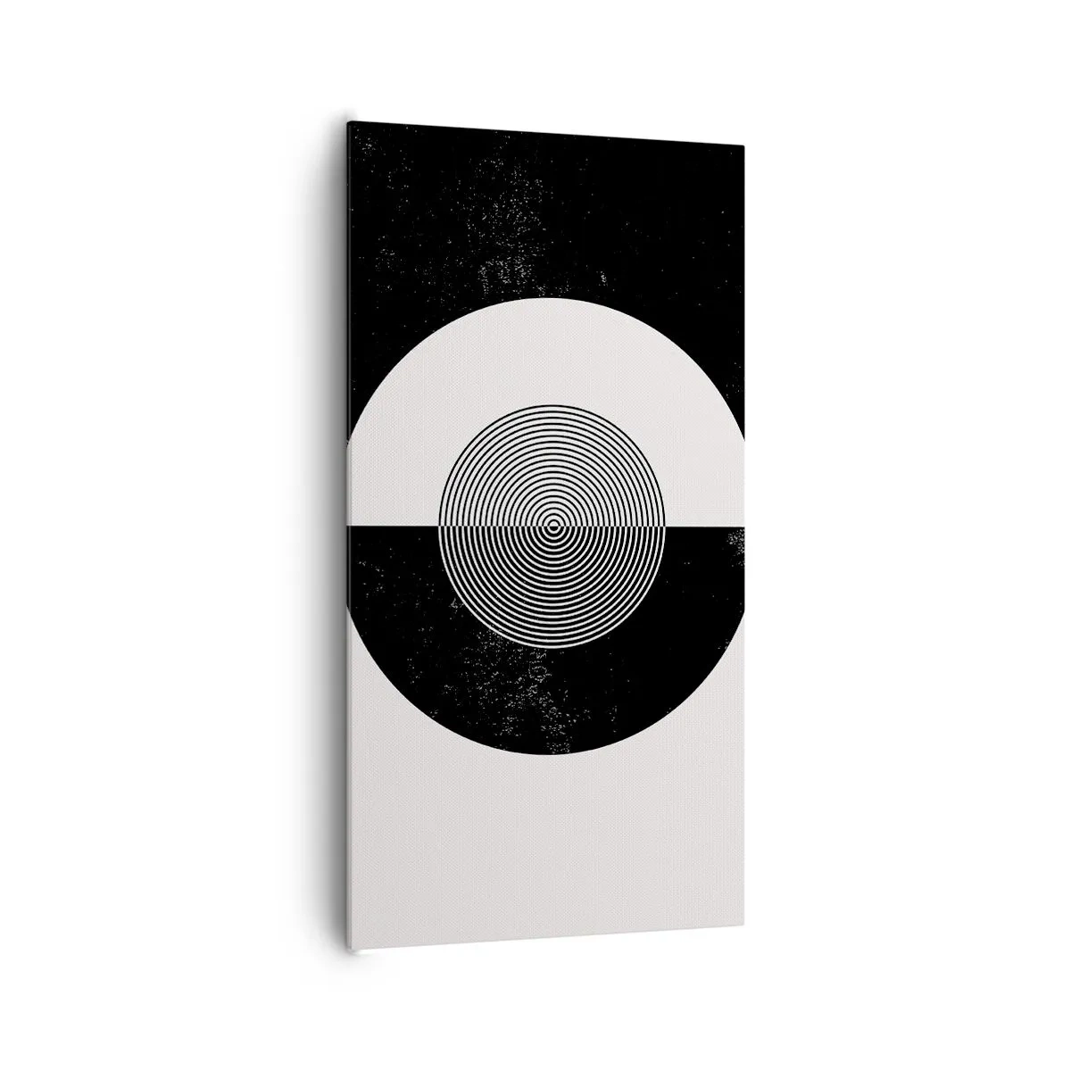 Cuadro sobre lienzo - Impresión de Imagen - Armonía en blanco y negro - 65x120 cm