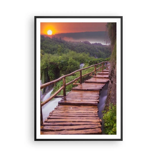 Póster en marco negro - Una belleza inimaginable - 70x100 cm