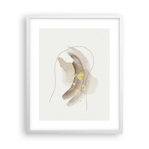 Póster en marco blanco - Encontrado en el espacio - 40x50 cm