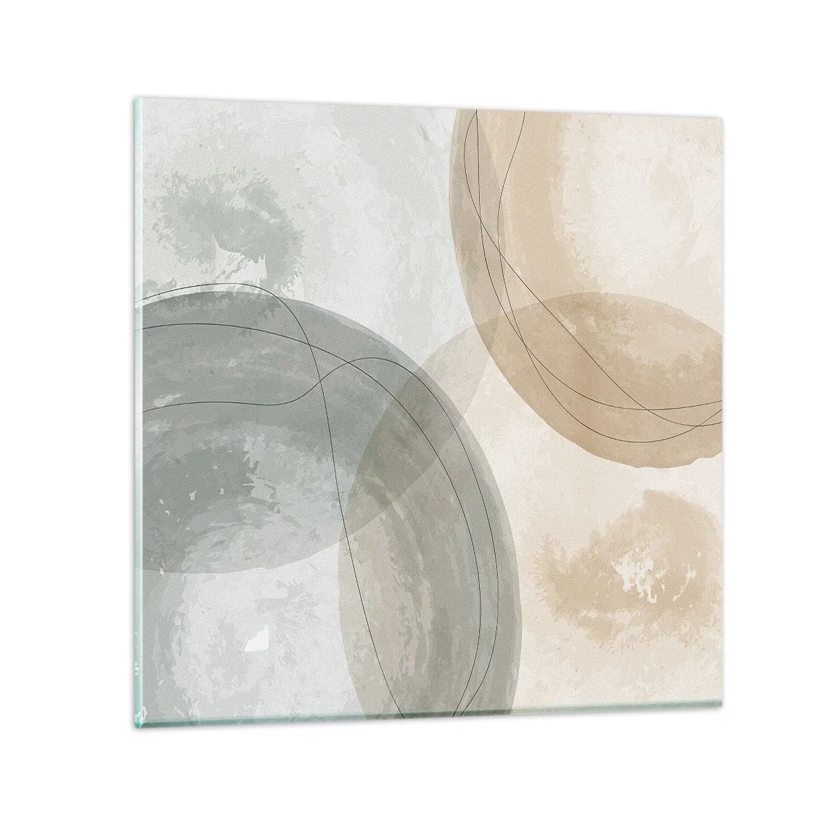 Cuadro sobre vidrio - Impresiones sobre Vidrio - Mundos que se entrecruzan - 60x60 cm