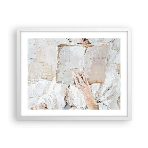 Póster en marco blanco - En otro mundo - 50x40 cm