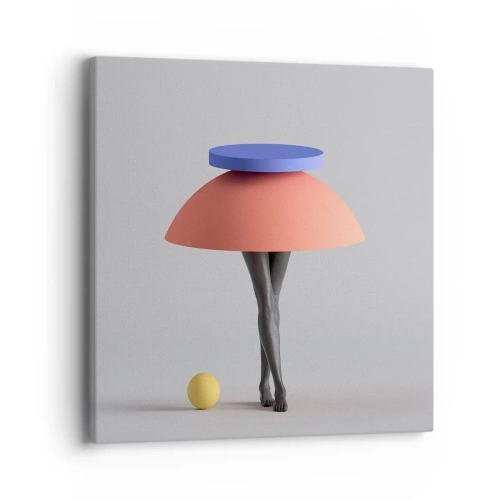 Cuadro sobre lienzo - Impresión de Imagen - Composición surrealista - 40x40 cm