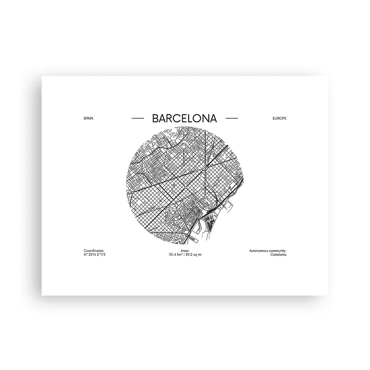Póster - Anatomía de Barcelona - 40x30 cm