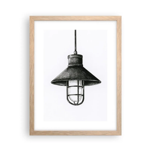 Póster en marco roble claro - Como hace años... - 30x40 cm