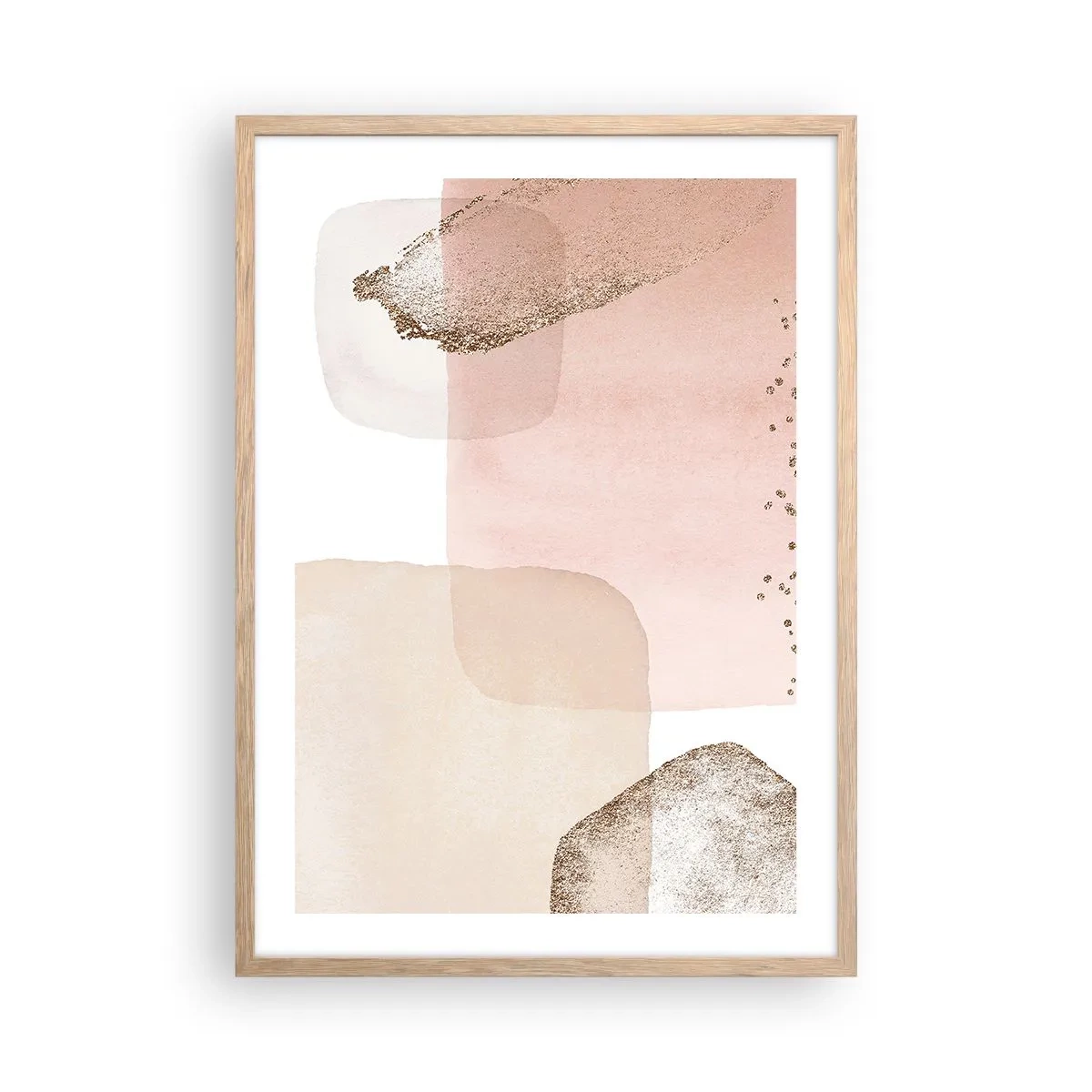 Póster en marco roble claro - Una mirada a través del color - 50x70 cm