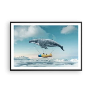 Póster en marco negro - ¿Por qué no? - 91x61 cm