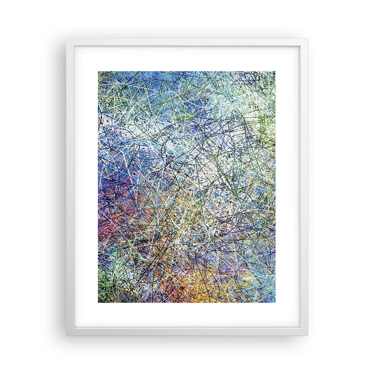 Póster en marco blanco - No es tan fácil - 40x50 cm