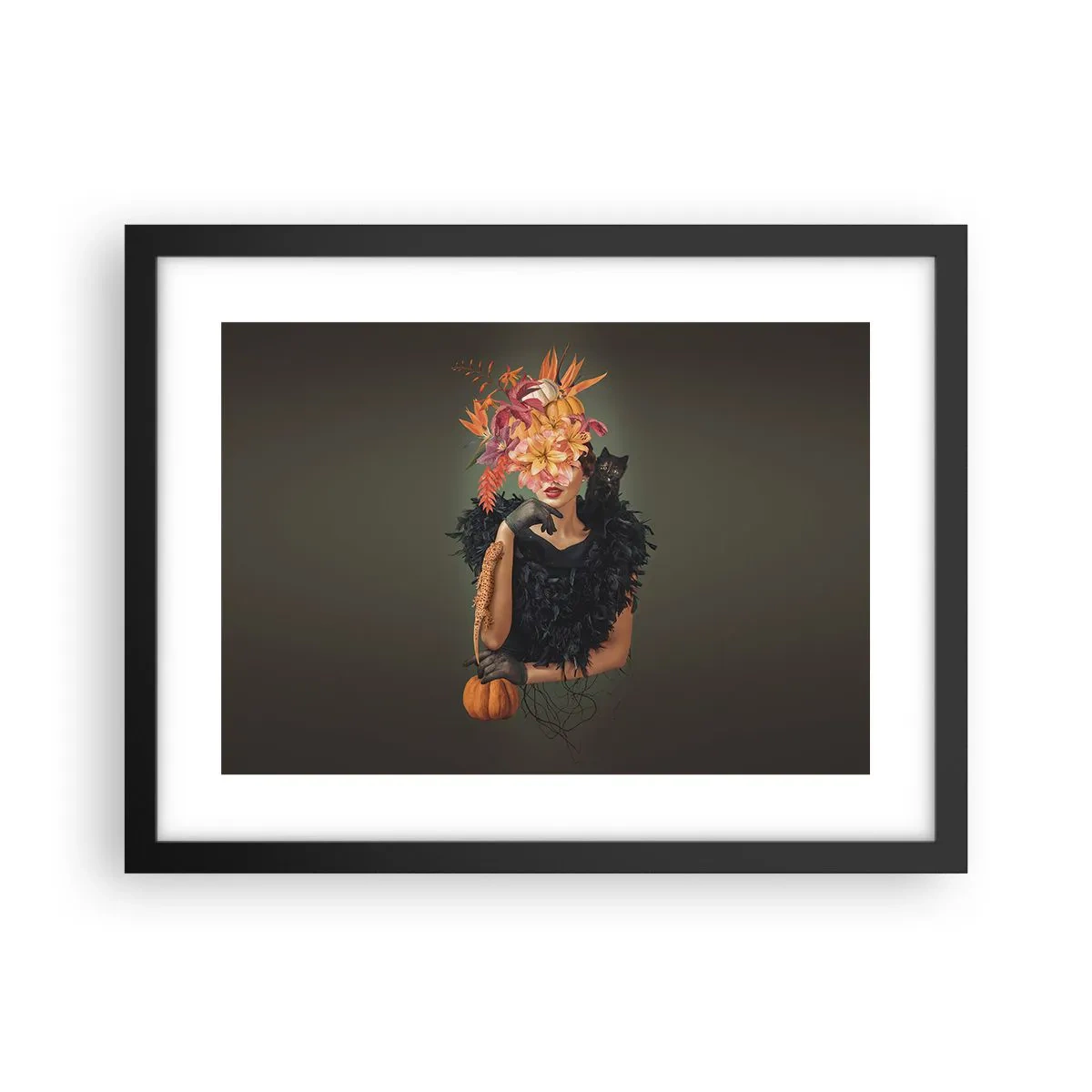 Póster en marco negro - Hechizo de bruja - 40x30 cm