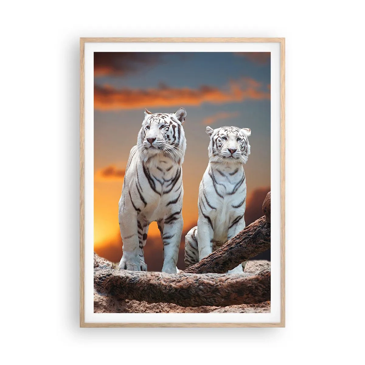 Póster en marco roble claro - Como en Narnia - 70x100 cm