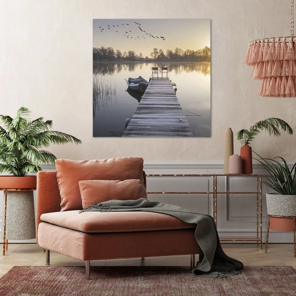 Cuadro sobre lienzo - Impresión de Imagen - Volveré en un rato - 60x60 cm