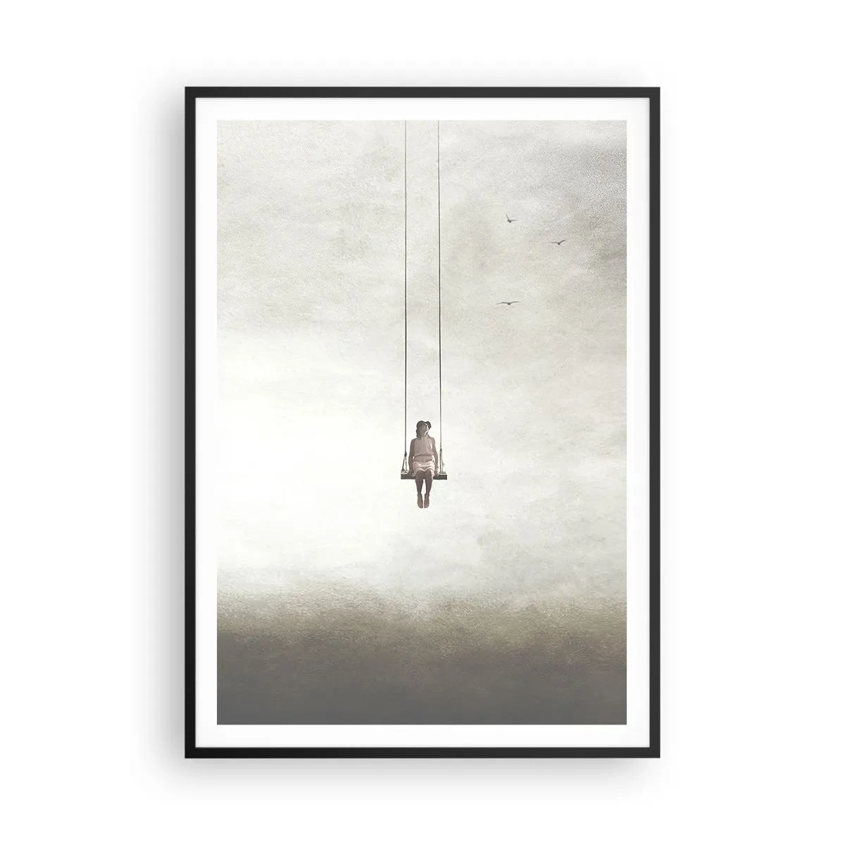 Póster en marco negro - El niño que llevamos dentro - 70x100 cm