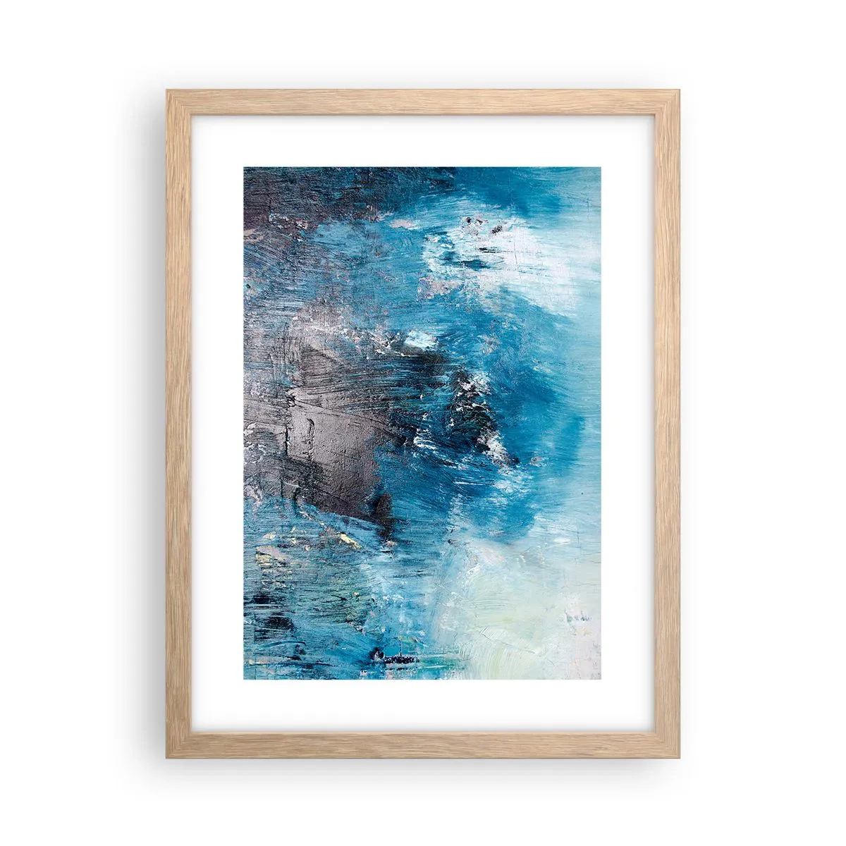 Póster en marco roble claro - Rapsodia celeste - 30x40 cm