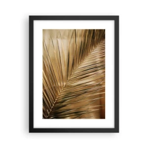 Póster en marco negro - Una columnata natural - 30x40 cm