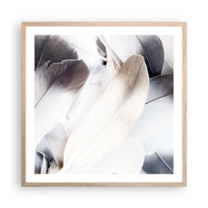 Póster en marco roble claro - Casi angelical - 60x60 cm