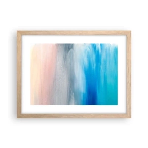 Póster en marco roble claro - Elementos: aire - 40x30 cm