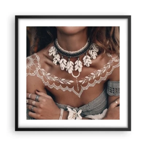 Póster en marco negro - Talismanes, rituales de feminidad - 50x50 cm