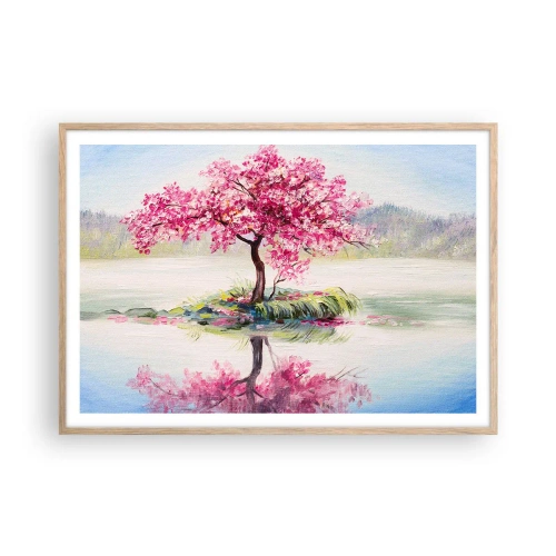 Póster en marco roble claro - Una celebración de la primavera - 100x70 cm