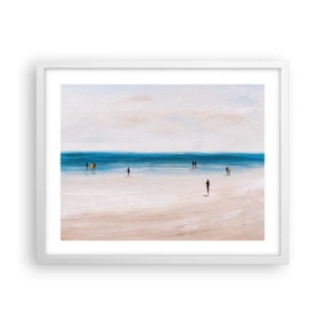 Póster en marco blanco - Necesidad natural - 50x40 cm