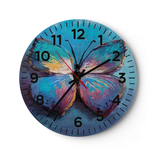 Reloj de pared - Reloj de vidrio - En todo su esplendor - 30x30 cm