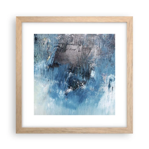 Póster en marco roble claro - Rapsodia celeste - 30x30 cm