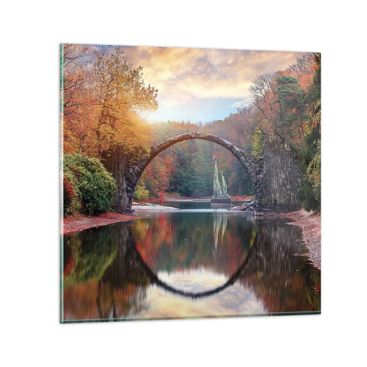 Cuadro sobre vidrio - Impresiones sobre Vidrio - Al otro lado del espejo - 70x70 cm