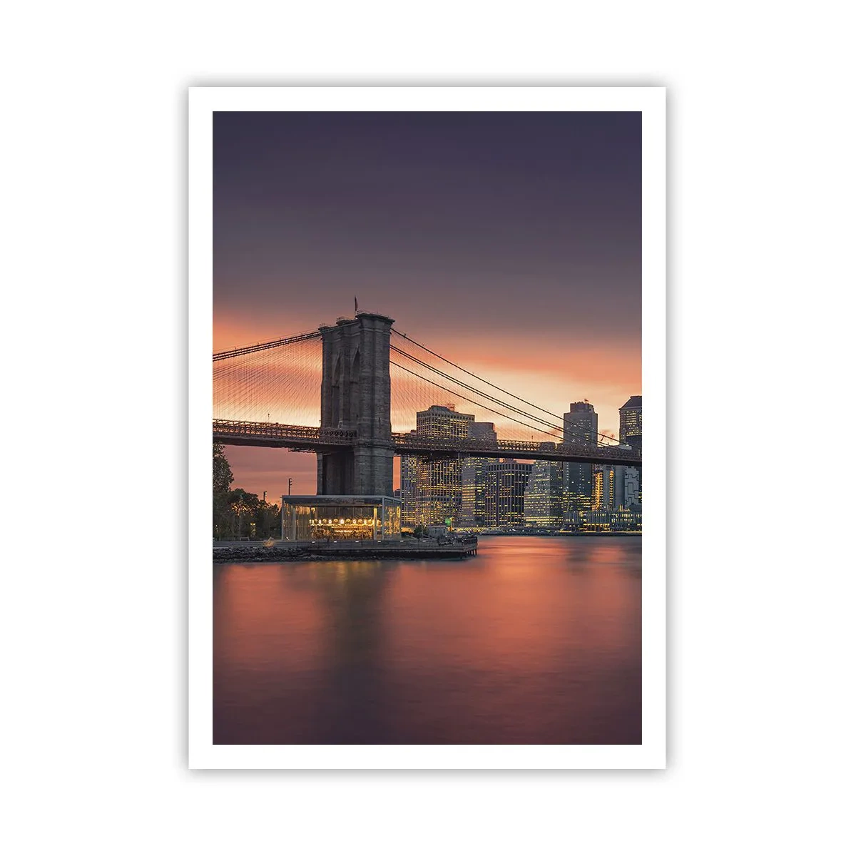 Póster - Ahogado en el silencio lila - 70x100 cm