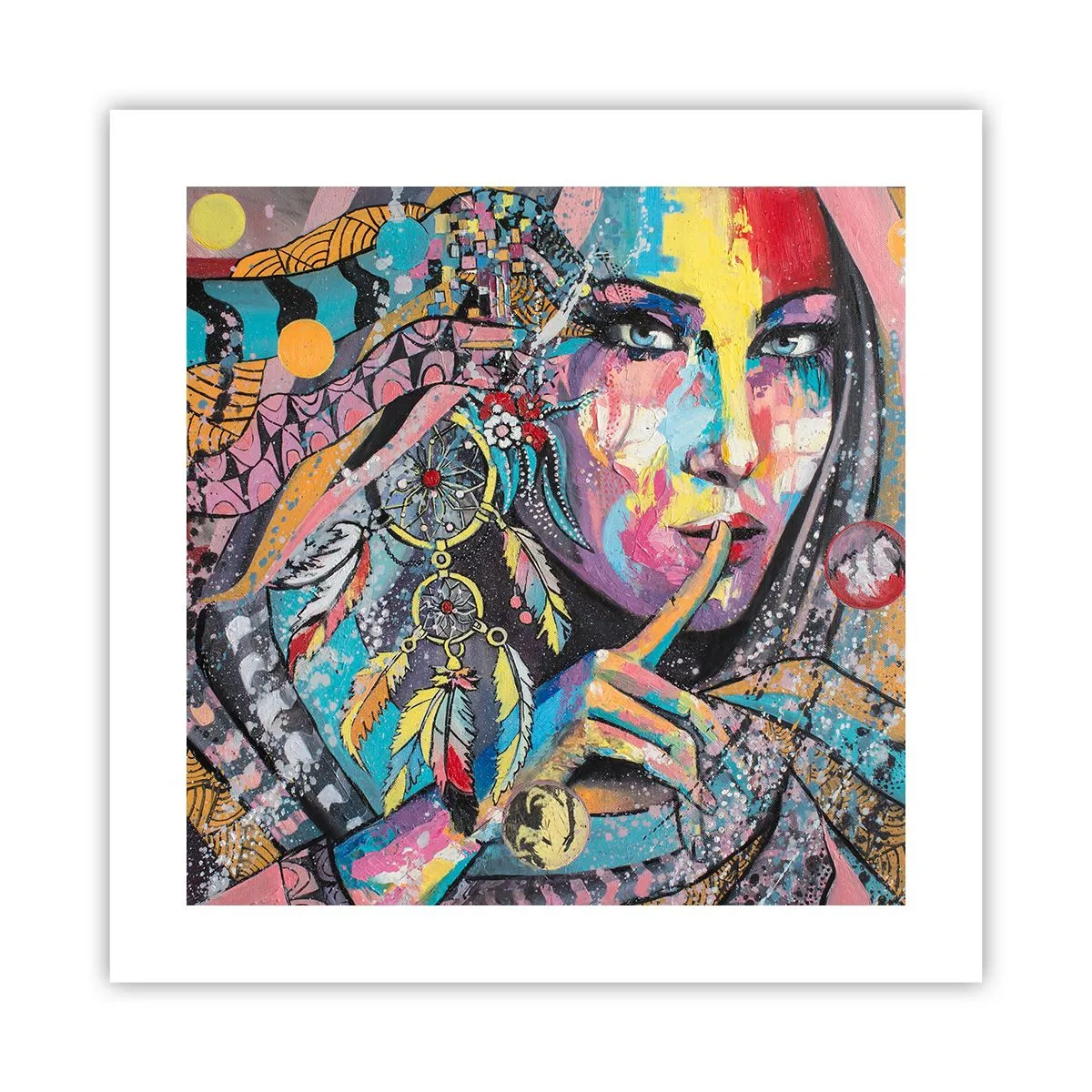 Póster - Silencio hasta que entiendas - 40x40 cm
