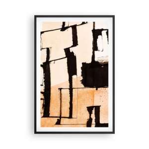 Póster en marco negro - Aun así hay orden - 61x91 cm