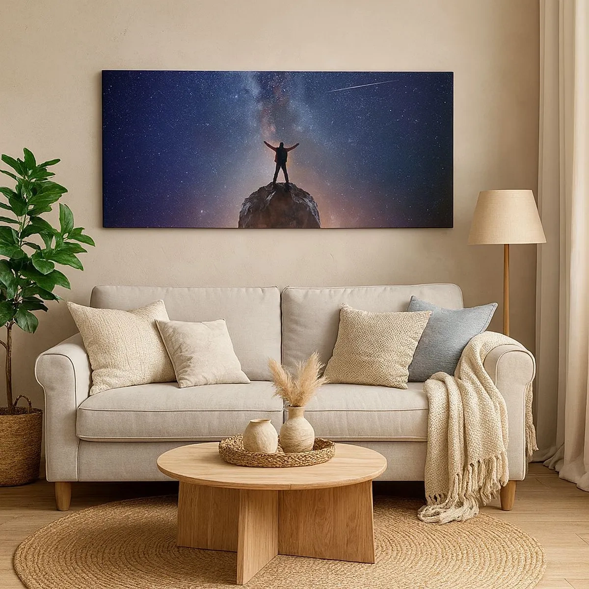 Cuadro sobre lienzo - Impresión de Imagen - ¡El poder está conmigo! - 100x40 cm