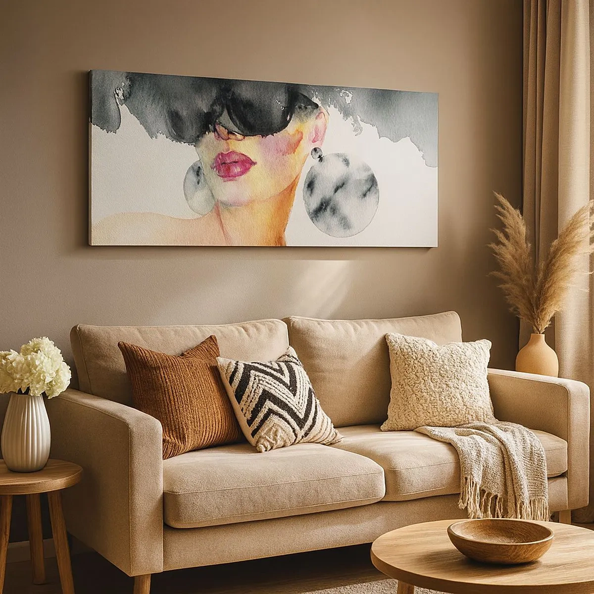 Cuadro sobre lienzo - Impresión de Imagen - El secreto de la elegancia - 100x40 cm