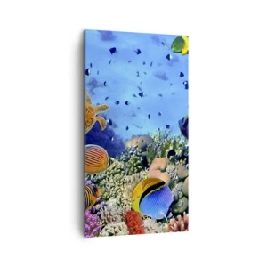 Cuadro sobre lienzo - Impresión de Imagen - Y qué sabemos de la vida... - 45x80 cm