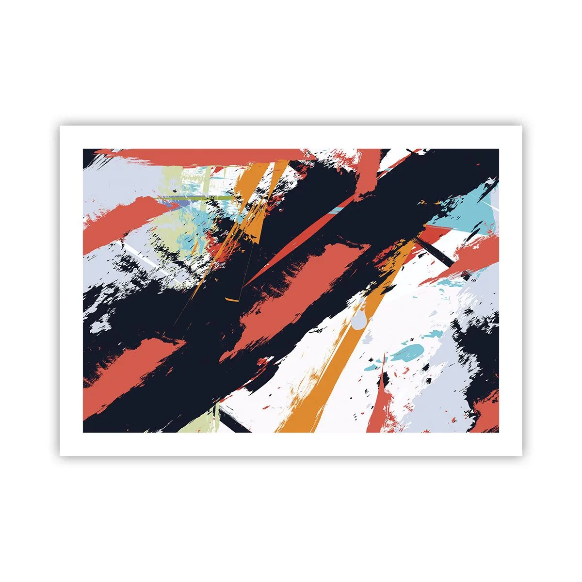 Póster - Composición dinámica - 70x50 cm