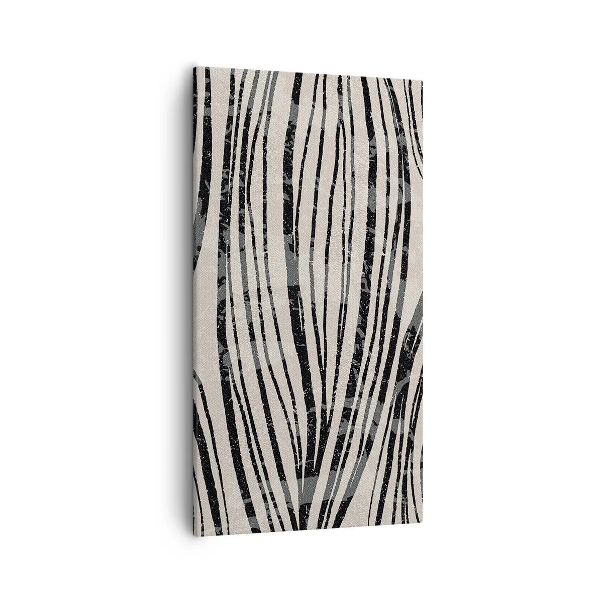 Cuadro sobre lienzo - Impresión de Imagen - Salpicadura de líneas - 55x100 cm