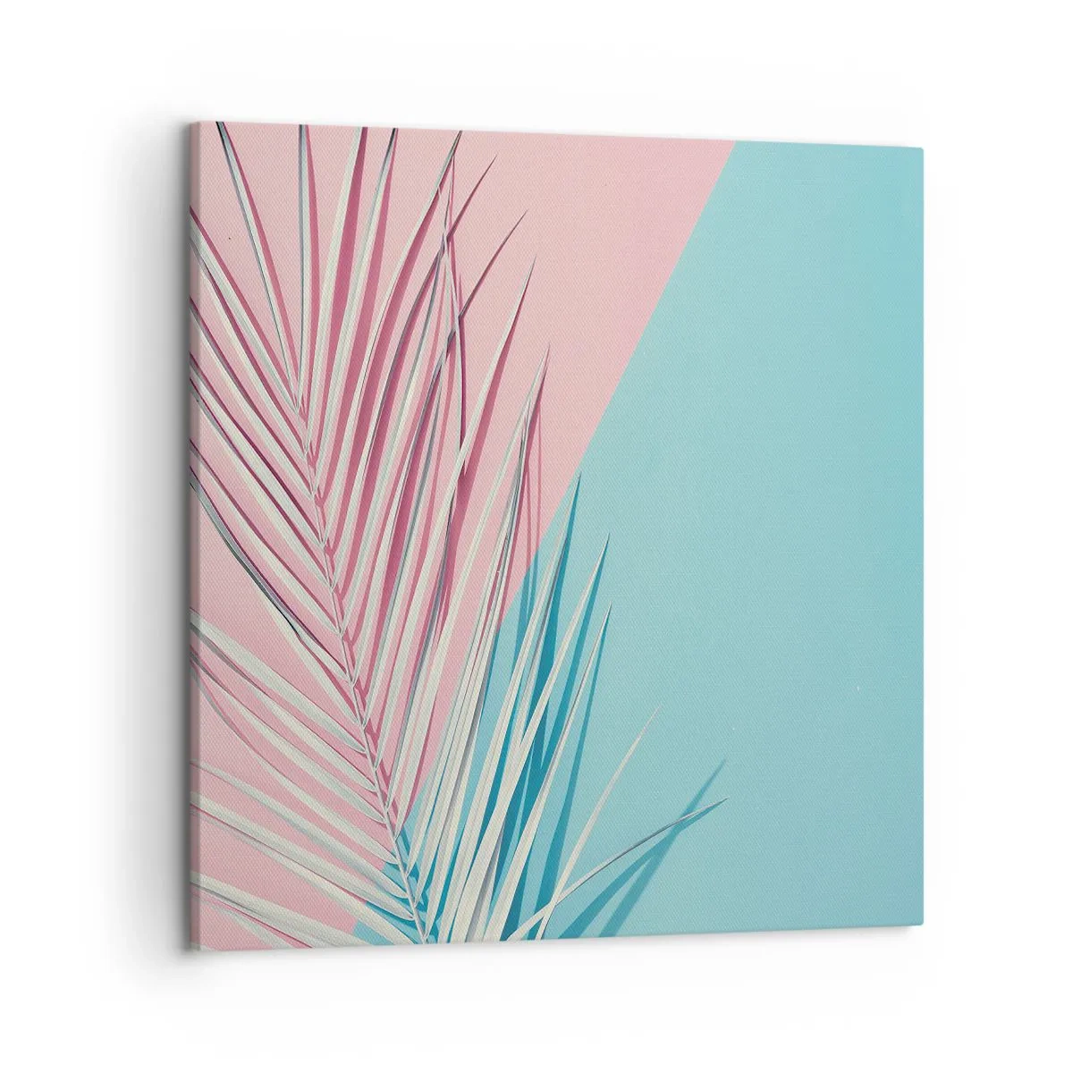 Cuadro sobre lienzo - Impresión de Imagen - Impresión tropical - 50x50 cm