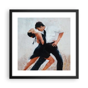 Póster en marco negro - El tango de mis sueños - 40x40 cm
