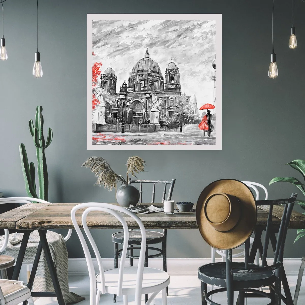 Póster - Reunión en Berlín - 60x60 cm