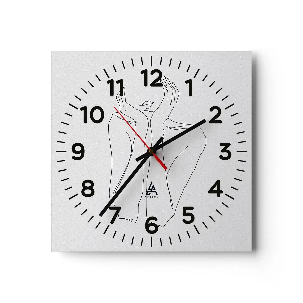 Reloj de pared - Reloj de vidrio - Con qué sueñan las mujeres - 30x30 cm