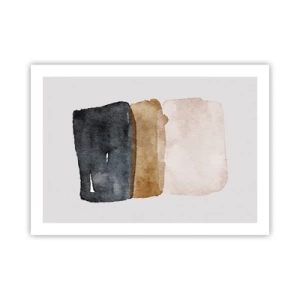 Póster - Una composición de colores tierra - 70x50 cm